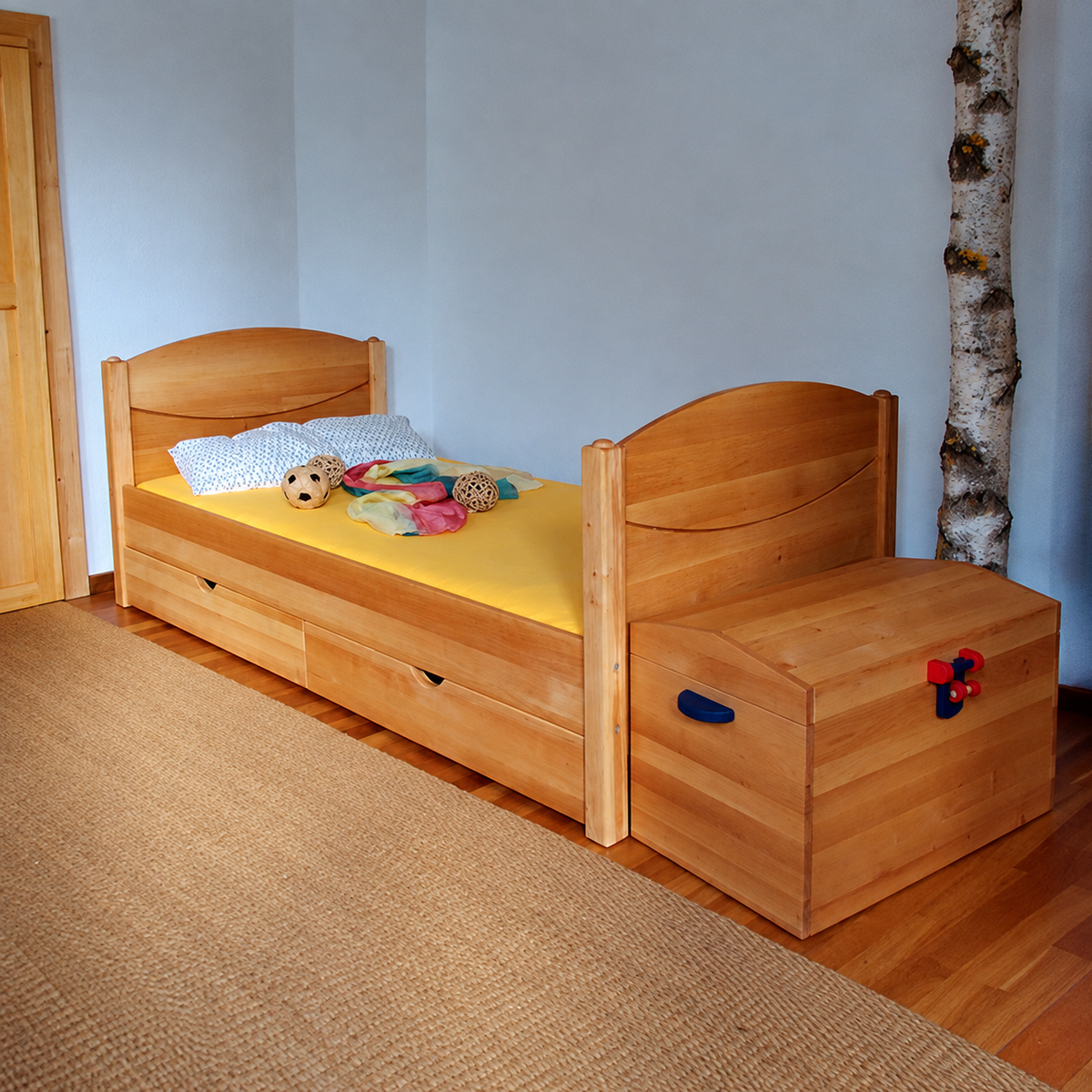 Gästebett-Schubkasten