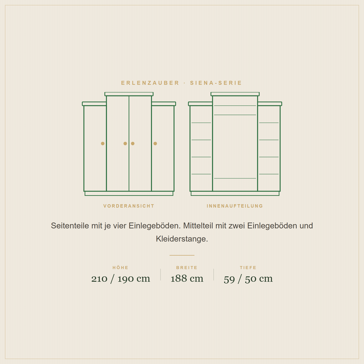 SIENA Kleiderschrank, Ansicht 2