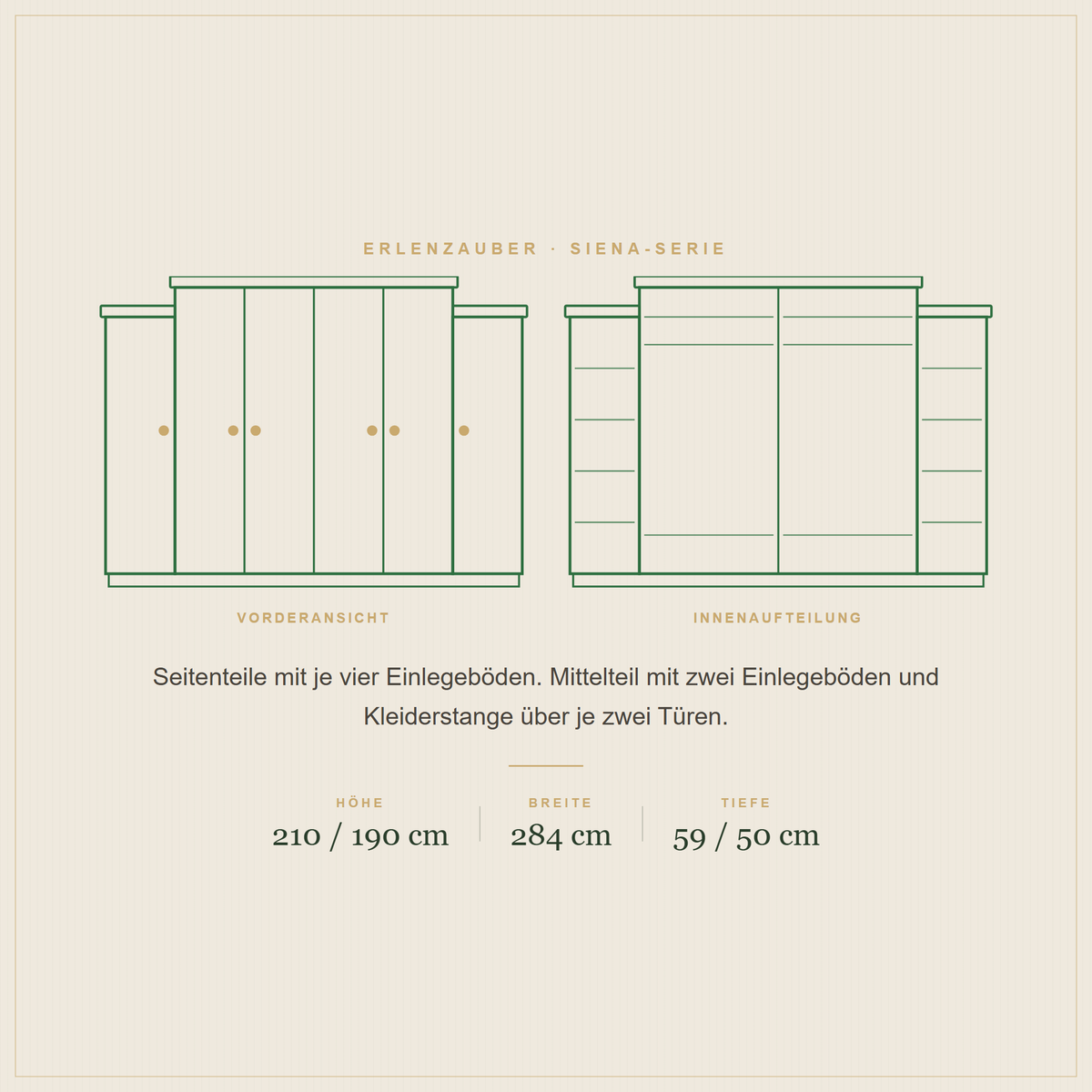 SIENA Kleiderschrank, Ansicht 3
