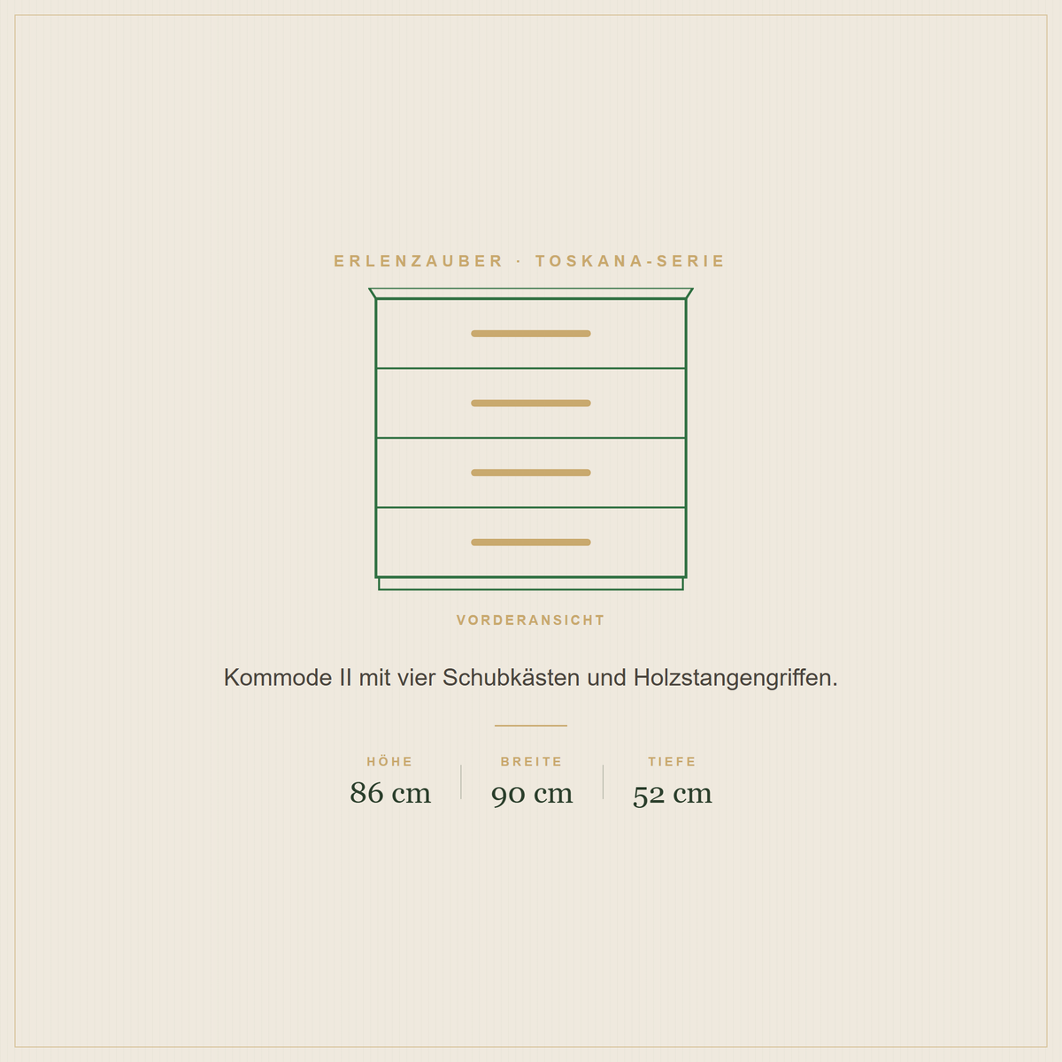 TOSKANA Kommode, Ansicht 4