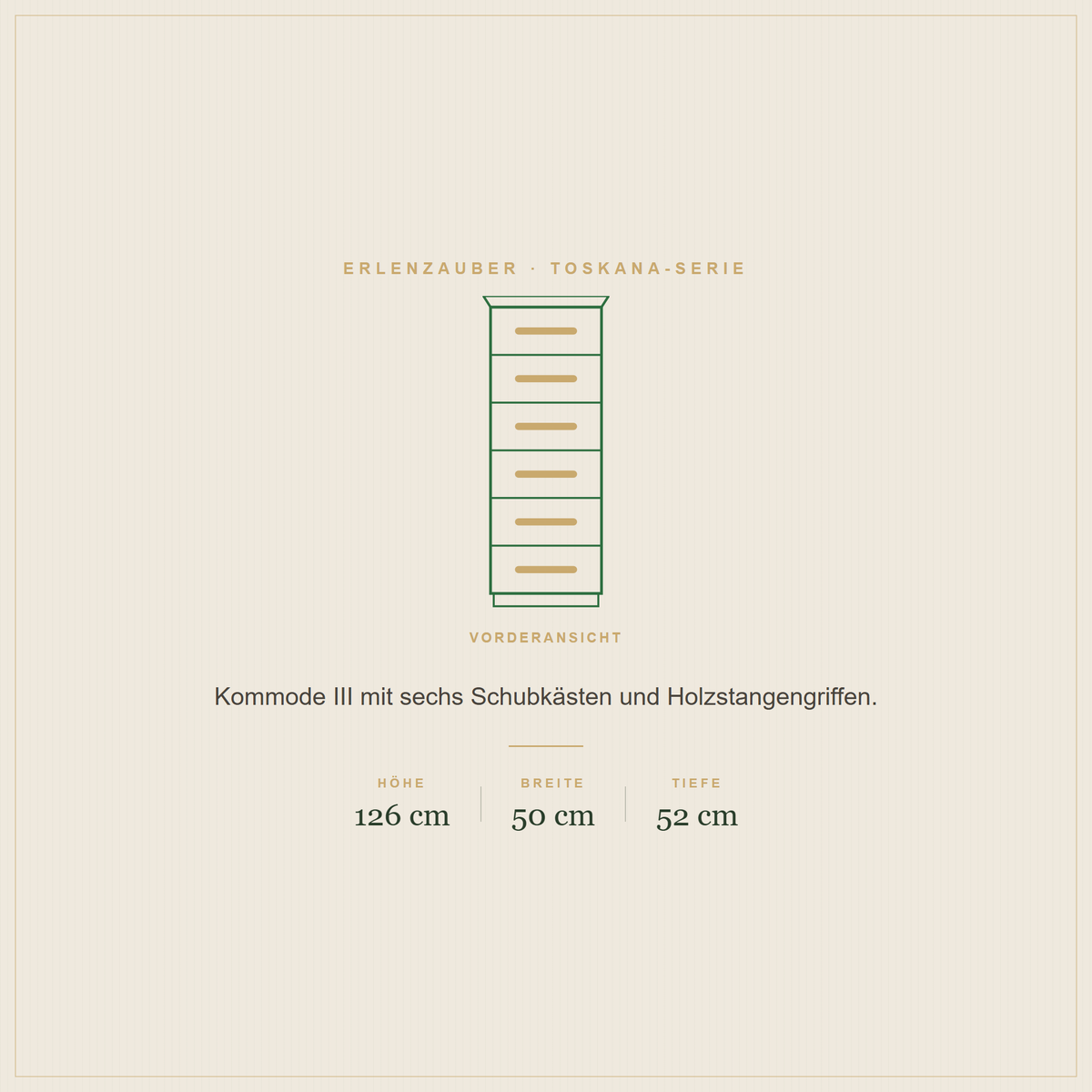 TOSKANA Kommode, Ansicht 5