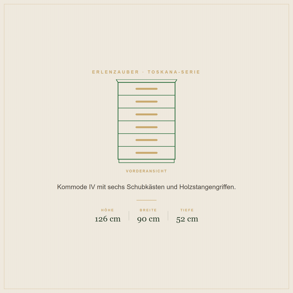 TOSKANA Kommode, Ansicht 6